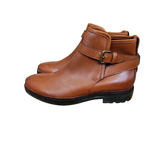 Coach Bryce Camel Brown Jodphur Ankle Boots Mens 8D Old Money Preppy Equestrian - Picture 3 of 8